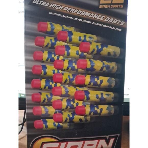 Copied - NSI Siren Ultra Long Range Blasters Performance Darts 20 Count - Picture 1 of 5